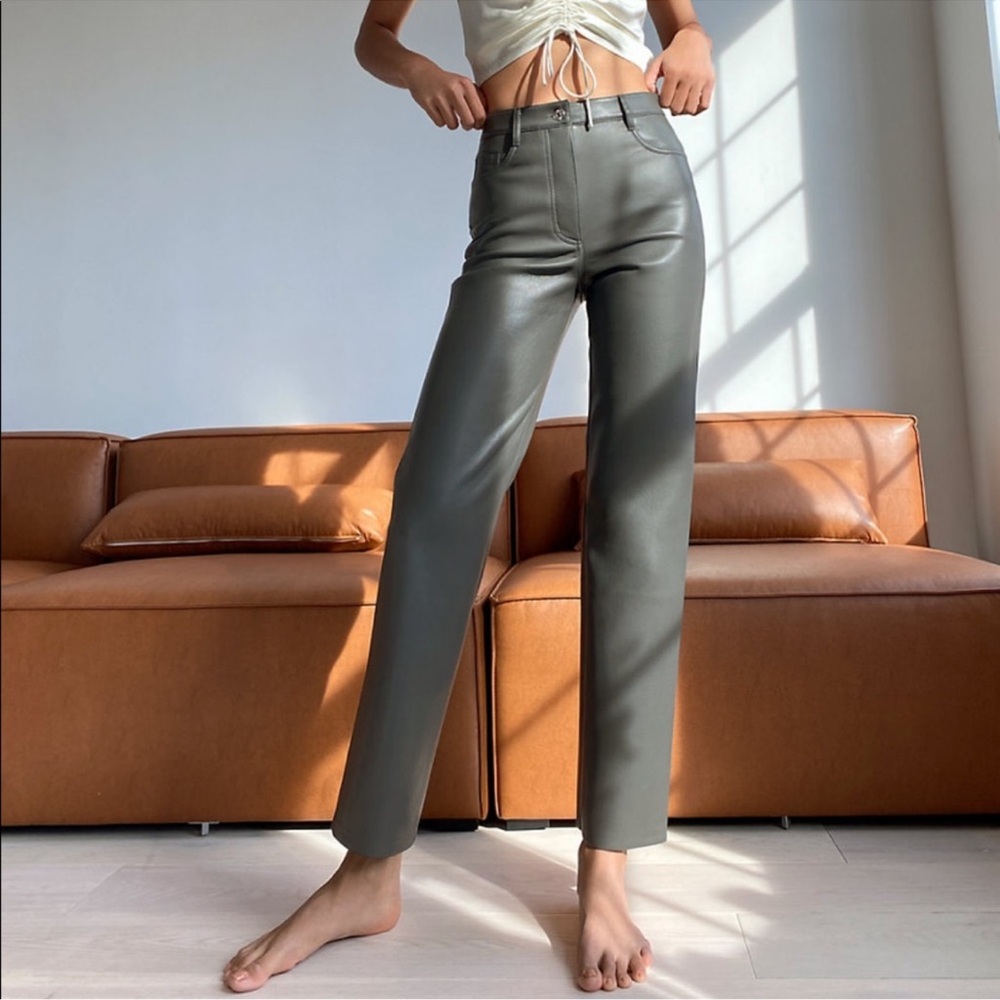 NWT ARITZIA MELINA PANT ARGENTIQUE 4 Full Length